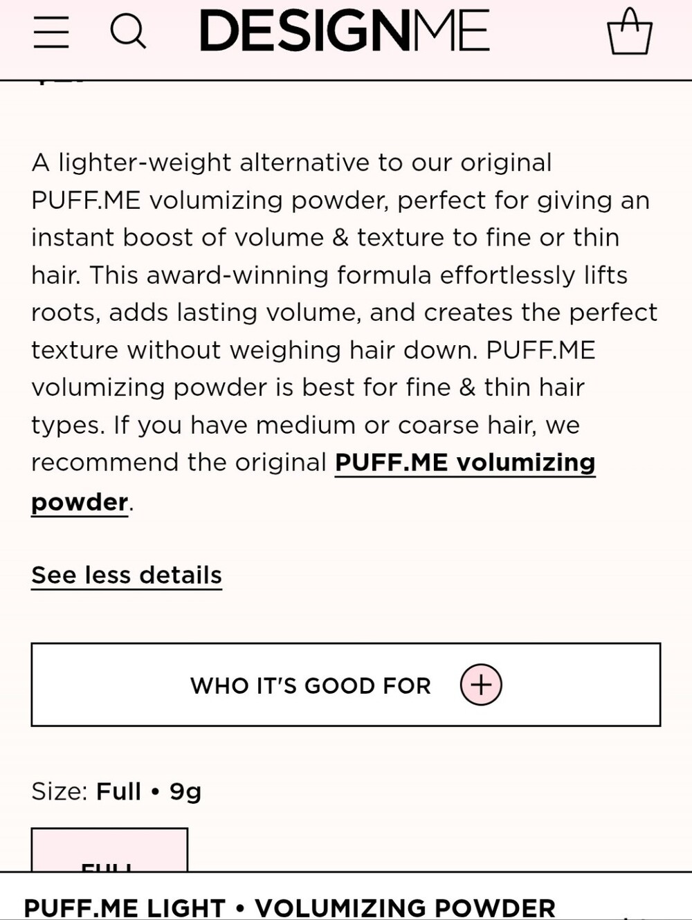 Puff.Me Light Volumizing Powder — DESIGN ME - Picture 4 of 4